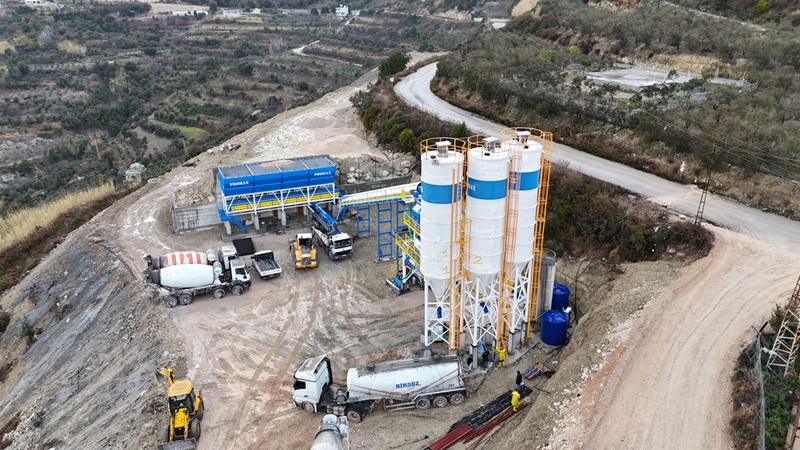 200m³/h Stationary Concrete Batching Plant
